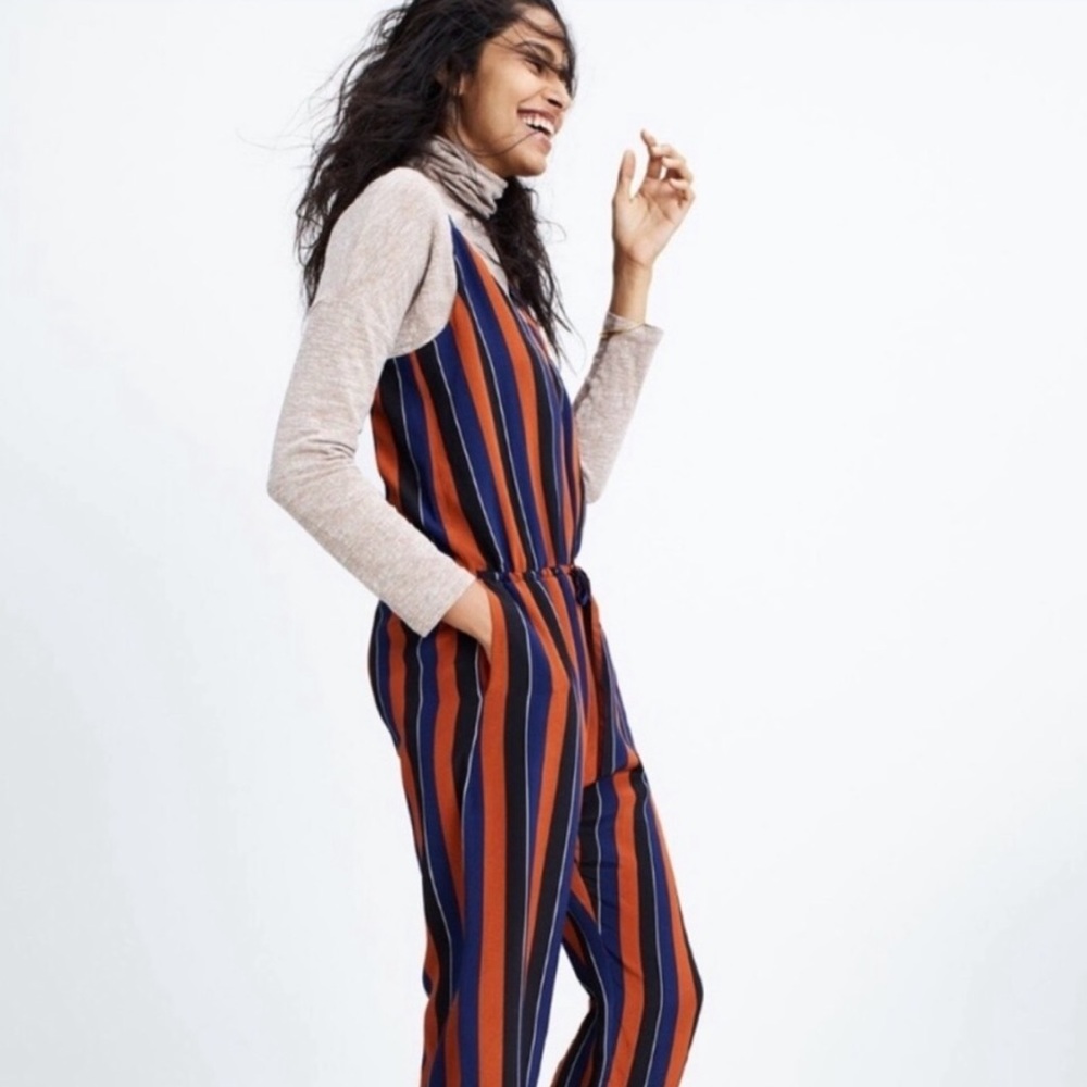 Madewell Silk Playa Cami Jumpsuit